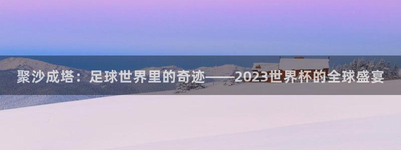 世界杯直播时间：聚沙成塔：足球世界里的奇迹——2023世界杯的全球盛宴